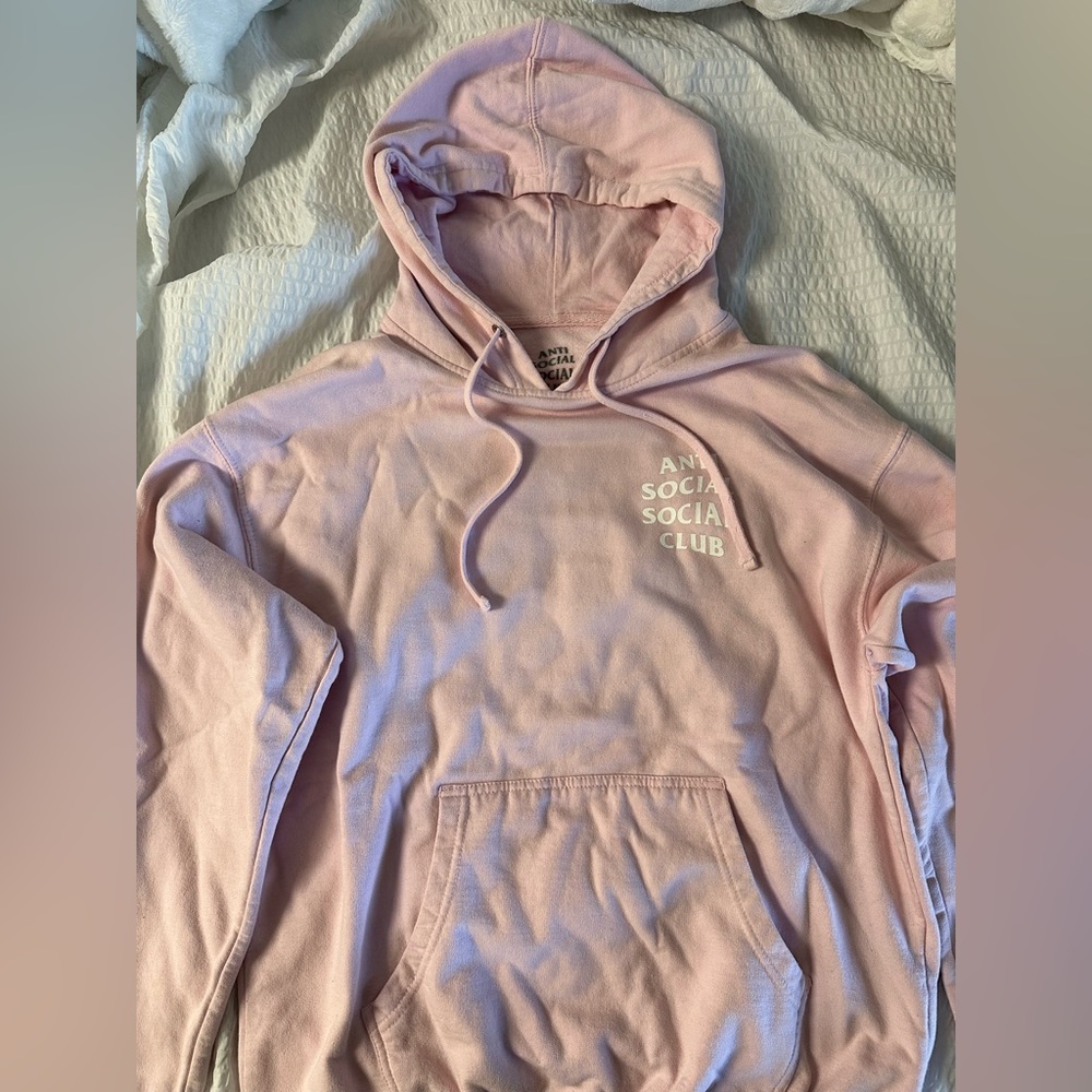 Antisocial club hoodie- pink (L size)